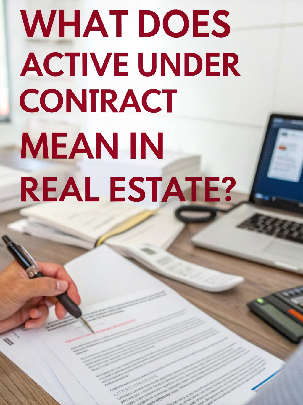 What Does Active Under Contract Mean In Real Estate?